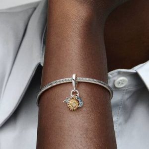 Two-tone Celestial Triple Dangle Charm