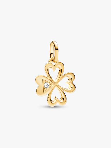 Pandora ME Heart Four-leaf Clover Medallion Charm - Image 2