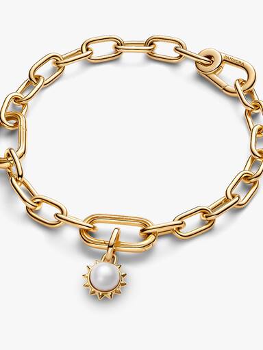 Pandora ME Treated Freshwater Cultured Pearl Sun Mini Dangle Charm - Image 5