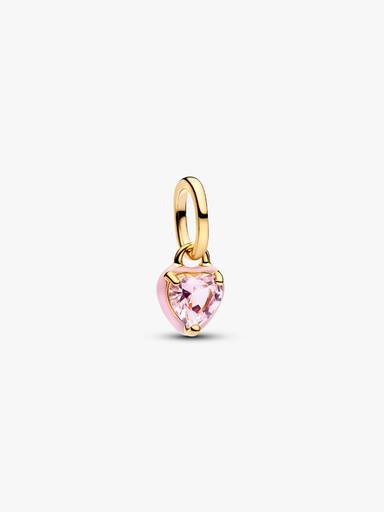 Pink Chakra Heart Mini Dangle Charm - Image 2