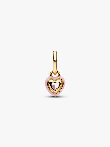 Pink Chakra Heart Mini Dangle Charm - Image 4