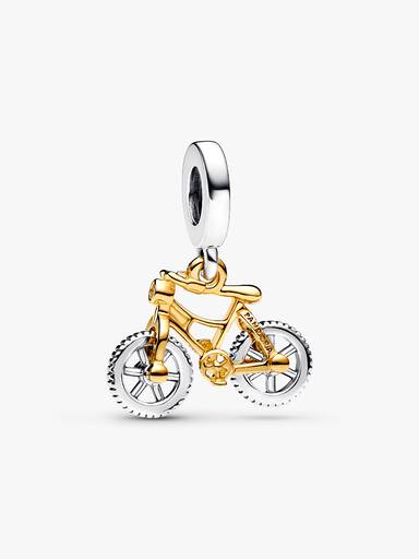 Two-tone Spinning Wheels Bicycle Dangle Charm - Image 2