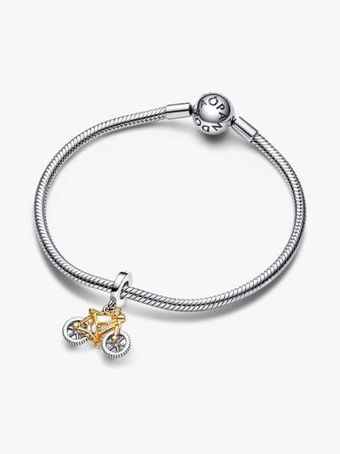 Two-tone Spinning Wheels Bicycle Dangle Charm - Image 6