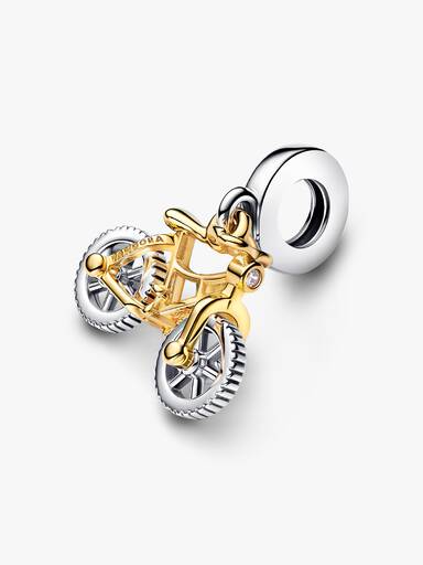 Two-tone Spinning Wheels Bicycle Dangle Charm - Image 4