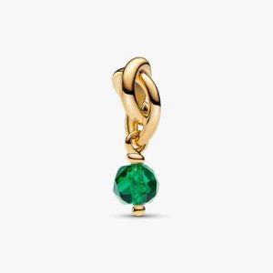 May Royal Green Eternity Circle Dangle Charm
