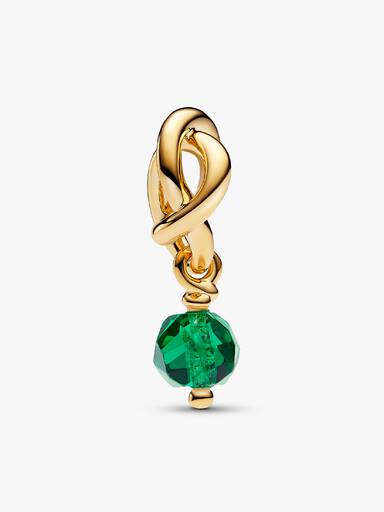 May Royal Green Eternity Circle Dangle Charm - Image 2
