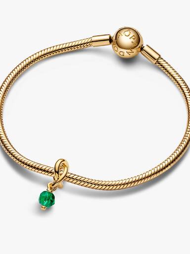 May Royal Green Eternity Circle Dangle Charm - Image 4
