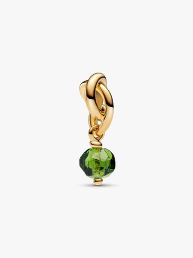 August Spring Green Eternity Circle Dangle Charm - Image 2