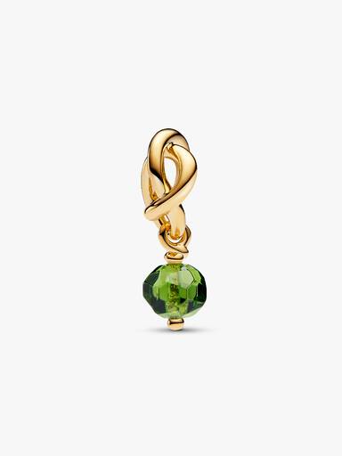 August Spring Green Eternity Circle Dangle Charm - Image 4