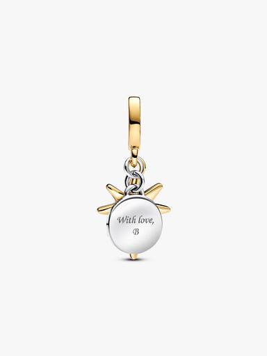 Engravable North Star Lab-grown Diamond Dangle Charm - Image 4