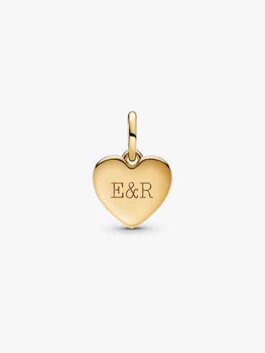 Engravable Love Heart Dangle Charm - Image 4