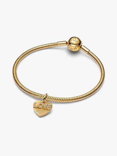 Engravable Love Heart Dangle Charm - Image 7