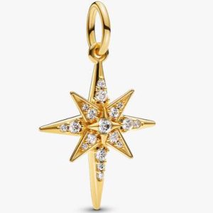 Sparkling North Star Dangle Charm