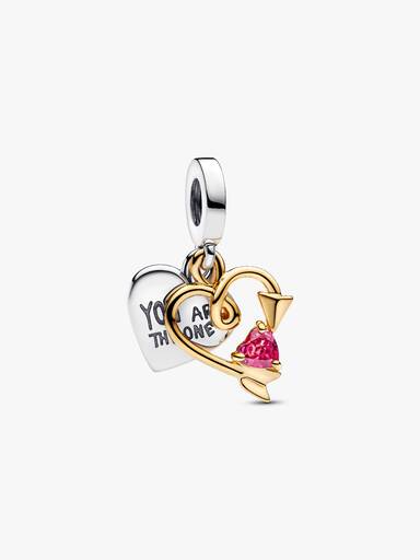 Arrow of Love Bracelet and Engravable Charm Set - Image 3