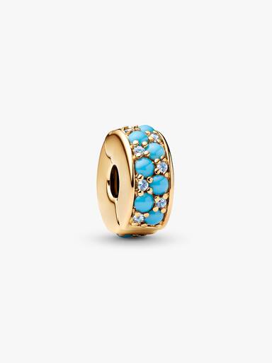 Aqua Blue Clip Charm - Image 2