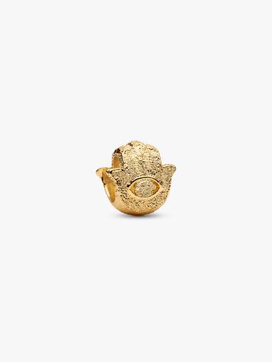 Textured Hamsa Hand Mini Charm - Image 2