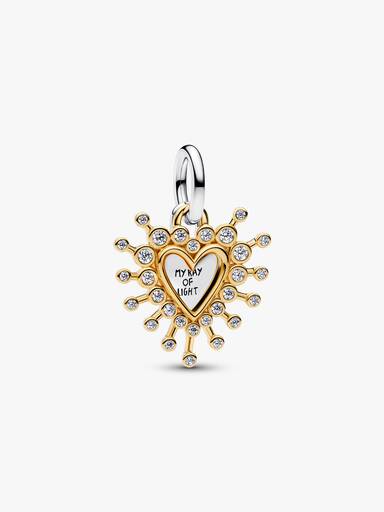 Radiant Heart Double Dangle Charm - Image 2