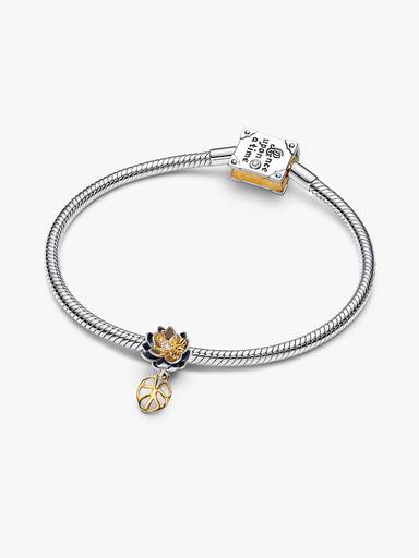 Disney Princess Tiana Water Lily Lab-grown Diamond Charm - Image 3
