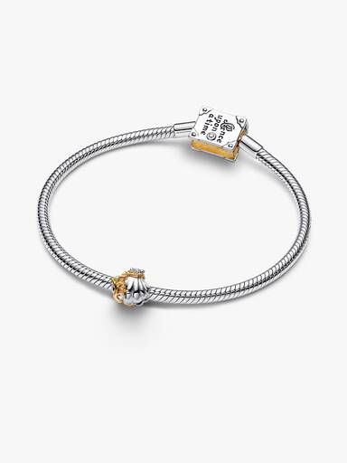 Disney Princesses Ariel Shell Lab-Grown Diamond Two-Tone Charm - Image 5