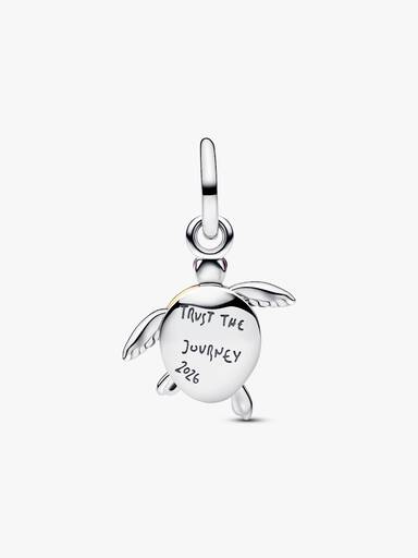2026 Pink Sea Turtle Lab-grown Diamond Dangle Charm - Image 3