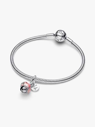 Two-Tone Blooming Flower Dangle Charm - Image 6