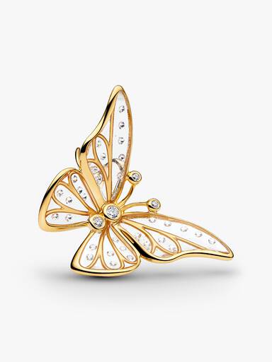 Oversized Butterfly Openwork Charm - Image 2