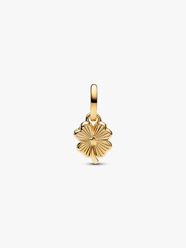 White Lucky Clover Dangle Charm - Image 3