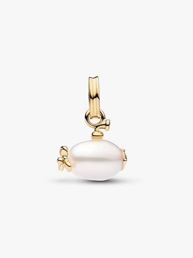 Treated Freshwater Cultured Baroque Pearl Submarine Dangle Charm - Image 3