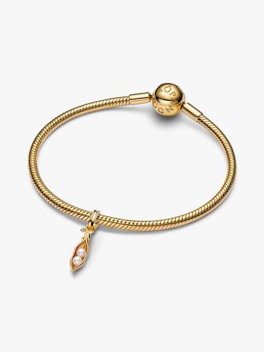 Treated Freshwater Cultured Baroque Pearl Peas in a Pod Dangle Charm - Image 3