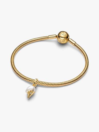 Treated Freshwater Cultured Baroque Pearl Ice Cream Dangle Charm - Image 3