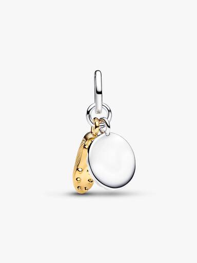 Engravable Soccer Shoe Double Dangle Charm - Image 5