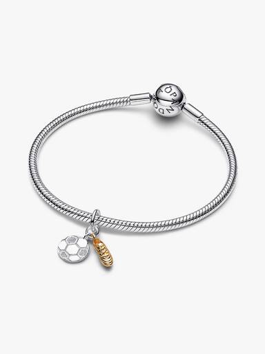 Engravable Soccer Shoe Double Dangle Charm - Image 3