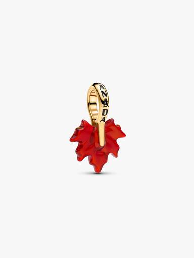 Red Maple Leaf Dangle Charm