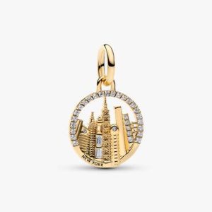 New York Skyline Dangle Charm