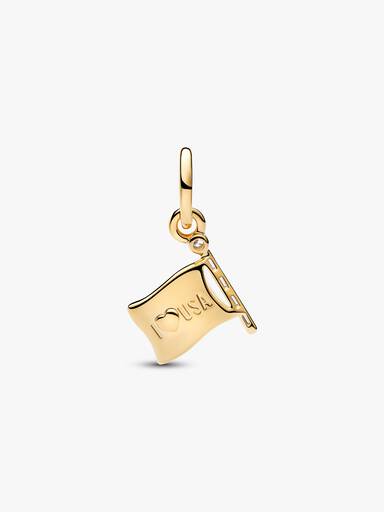 American Flag Dangle Charm - Image 2