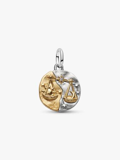 Libra Medallion Charm Necklace Set - Image 2