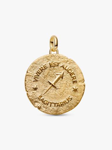 Sagittarius Zodiac Oversized Medallion Charm - Image 3