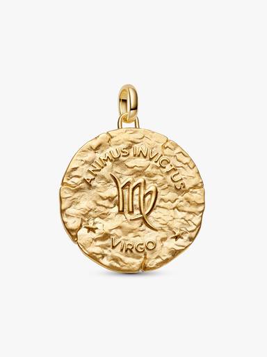 Virgo Zodiac Oversized Medallion Charm - Image 3