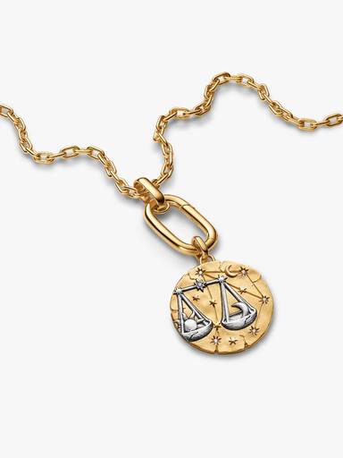 Libra Zodiac Oversized Medallion Charm - Image 4