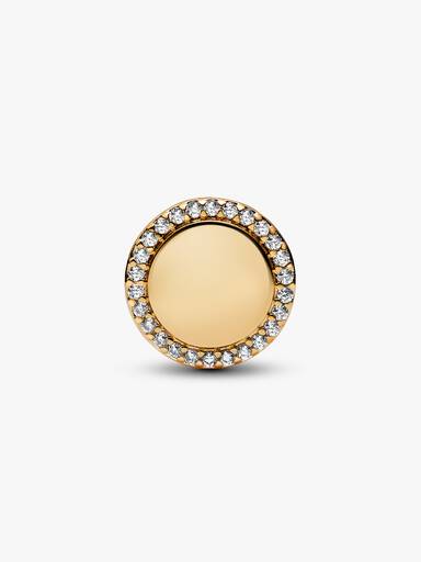 Engravable Sparkling Button Charm - Image 5