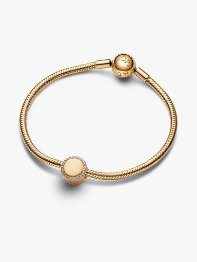 Engravable Sparkling Button Charm - Image 6