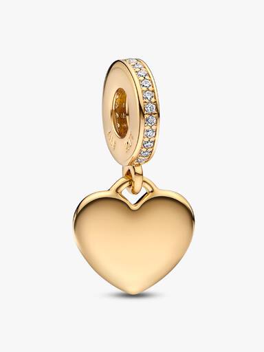 Engravable Heart Tag Dangle Charm - Image 2