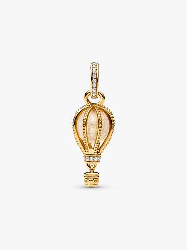 Sparkling Clear Hot Air Balloon Dangle Charm - Image 6