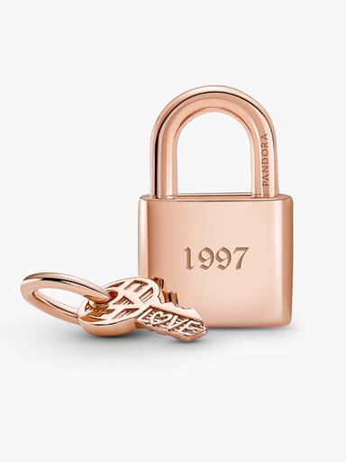 Padlock & Key Dangle Charm - Image 4