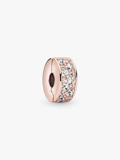 Clear Pavé Clip Charm - Image 2