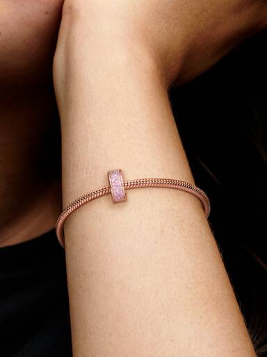 Pink Pavé Clip Charm