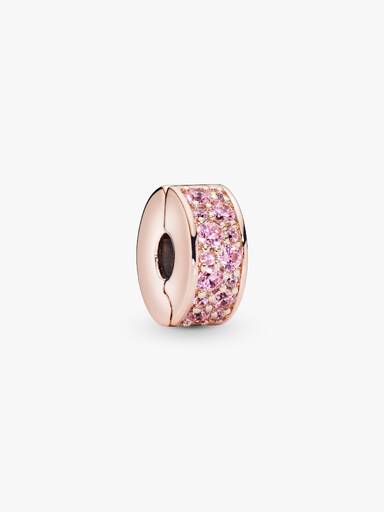Pink Pavé Clip Charm - Image 2