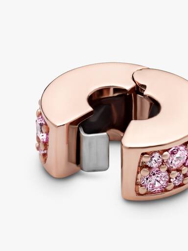Pink Pavé Clip Charm - Image 6
