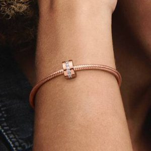 Sparkling Row Spacer Charm