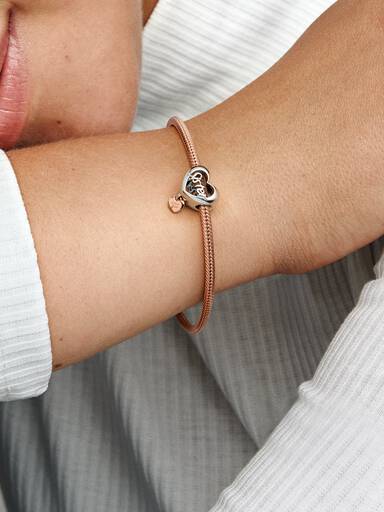 Love You Sister Heart Charm